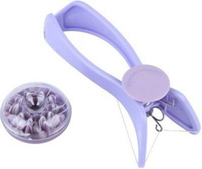 Piesome Eyebrow Face And Body Hair Threading And Removal System, Tweezers for Eyebrows, Threading Tool, Threading Machine for Women, Threading Epilators for Women (Purple) , Mool cart