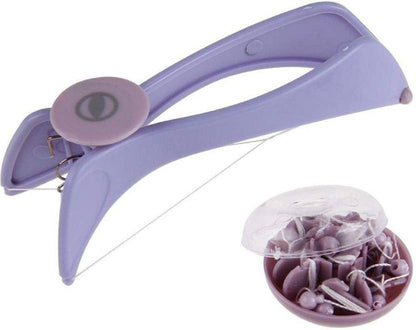 Piesome Eyebrow Face And Body Hair Threading And Removal System, Tweezers for Eyebrows, Threading Tool, Threading Machine for Women, Threading Epilators for Women (Purple) , Mool cart