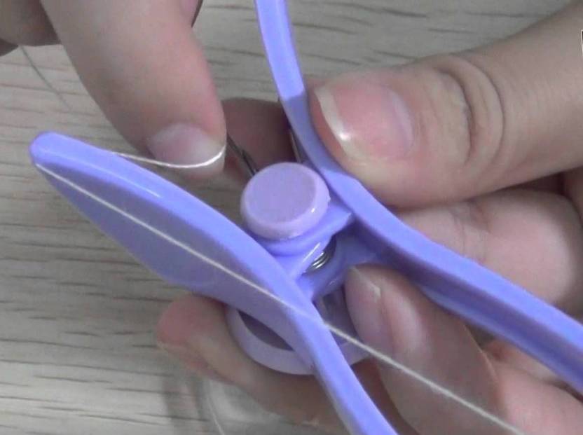 Piesome Eyebrow Face And Body Hair Threading And Removal System, Tweezers for Eyebrows, Threading Tool, Threading Machine for Women, Threading Epilators for Women (Purple) , Mool cart