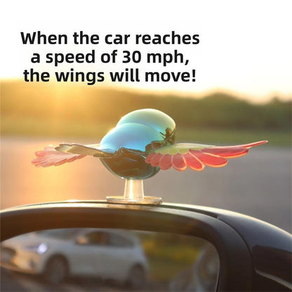 Moving Wind Swinging Bird Wings for Car Side Mirror – Decorative Flying Bird (Pack of 2)