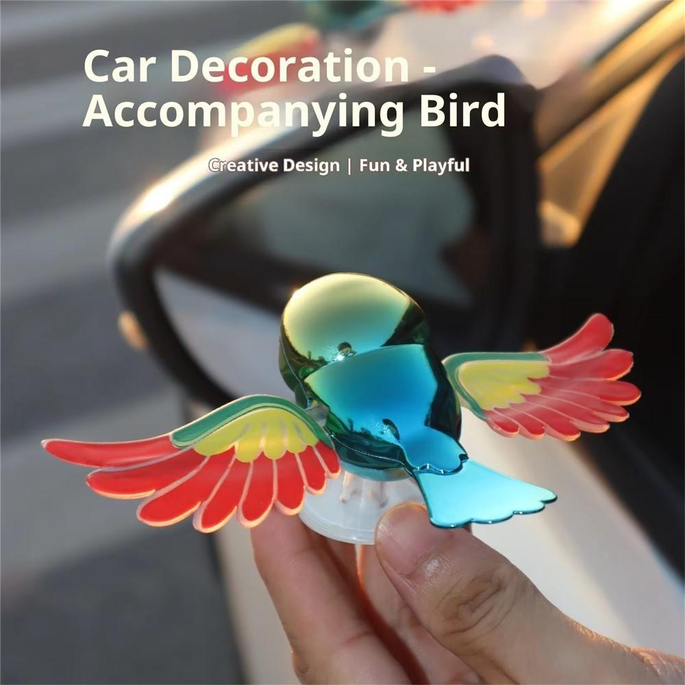 Moving Wind Swinging Bird Wings for Car Side Mirror – Decorative Flying Bird (Pack of 2)