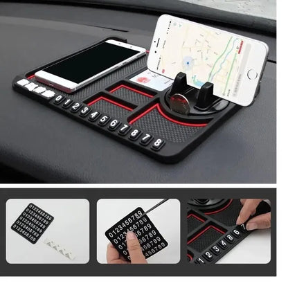 Universal Car Dashboard Mobile Holder | Anti-Slip Silicone Phone Mount | MoolCart
