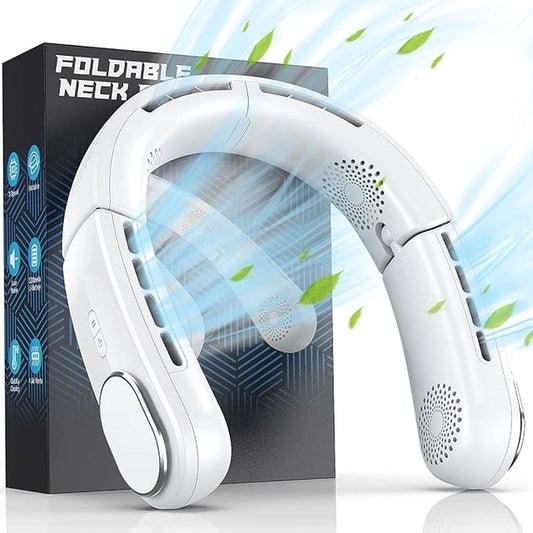 Hands-Free Portable Neck Fan – USB Rechargeable Personal Cooling Fan
