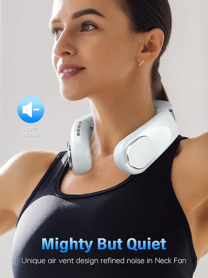 Hands-Free Portable Neck Fan – USB Rechargeable Personal Cooling Fan